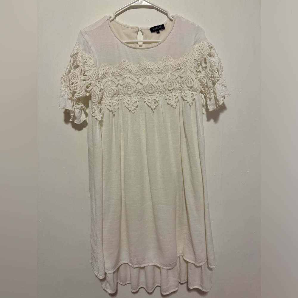 ROOLEE White Boho Dress | Size Small